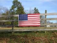 AAA Fence Master Fence Wood American Flag